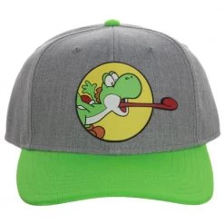 Bioworld New Nintendo Super Mario World Yoshi Pre-Curved Snapback
