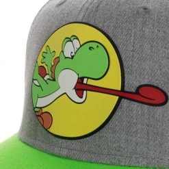 Bioworld New Nintendo Super Mario World Yoshi Pre-Curved Snapback