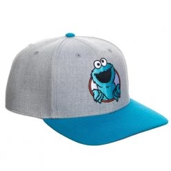 Bioworld New Sesame Street Cookie Monster Pre-Curved Snapback Hat