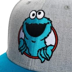 Bioworld New Sesame Street Cookie Monster Pre-Curved Snapback Hat