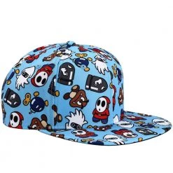 Bioworld Super Mario Enemies Aop Flat Bill Snapback New