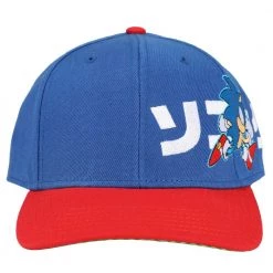 Bioworld Sonic The Hedgehog Pre-Curved Bill Snapback Hat