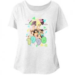 American Classics New Women's Saved By The Bell Pastel Dolman Tee