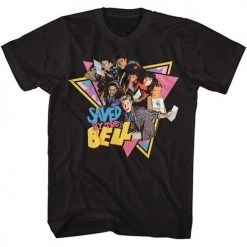 American Classics Men's Saved By The Bell Group Triangles Lightweight Tee