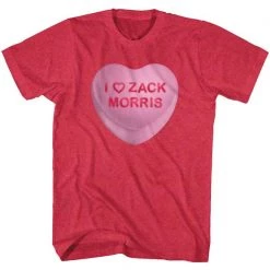 American Classics New Men's Saved By The Bell Zack Candy Heart Tee