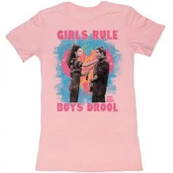 American Classics New Women's Saved By The Bell Girls Rule Tee