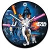 Bioworld Star Wars 13.5" Cordless Wood Wall Clock