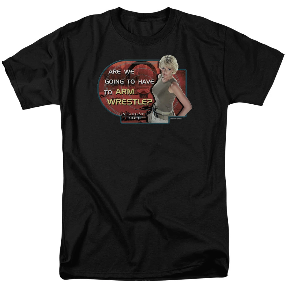 Trevco Men's Stargate Sg-1 Arm Wrestle Tee 1 Trevco Men's Stargate Sg-1 Arm Wrestle Tee
