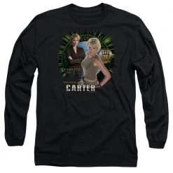 Trevco Men's Stargate Sg-1 Colonel Samantha Carter Long Sleeve Tee
