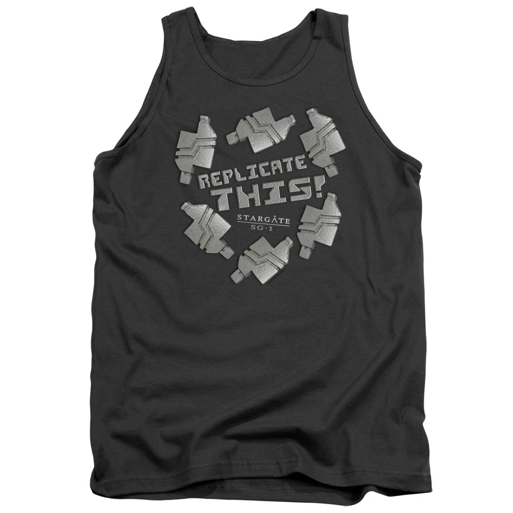 Trevco Men's Stargate Sg-1 Replicate This Tank Top 1 Trevco Men's Stargate Sg-1 Replicate This Tank Top