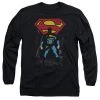 Trevco Men's Dc Comics Superman Dark Alley Long Sleeve Tee New