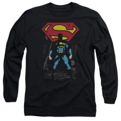 Trevco Men's Dc Comics Superman Dark Alley Long Sleeve Tee New