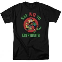 Trevco Men's Dc Comics Superman Say No To Kryptonite Tee