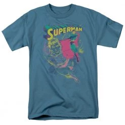 Trevco New Men's Dc Comics Superman Super Spray Tee
