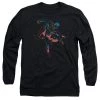 Trevco New Men's Dc Comics Superman Neon Superman Long Sleeve Tee