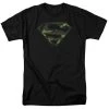 Trevco New Men's Dc Comics Superman Distressed Camo Shield Tee