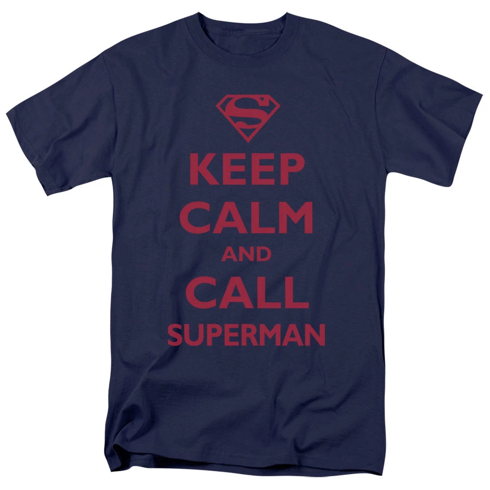 Trevco New Men's Dc Comics Superman Call Superman Tee 1 Trevco New Men's Dc Comics Superman Call Superman Tee