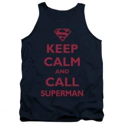 Trevco New Men's Dc Comics Superman Call Superman Tank Top