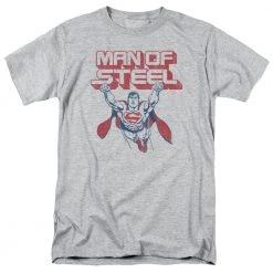 Trevco New Men's Dc Comics Superman Steel Retro Tee