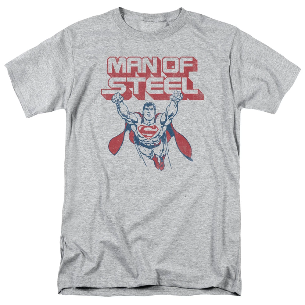Trevco New Men's Dc Comics Superman Steel Retro Tee 1 Trevco New Men's Dc Comics Superman Steel Retro Tee