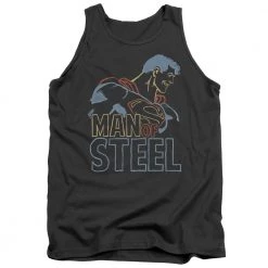 Trevco Men's Dc Comics Superman Colored Lines Tank Top