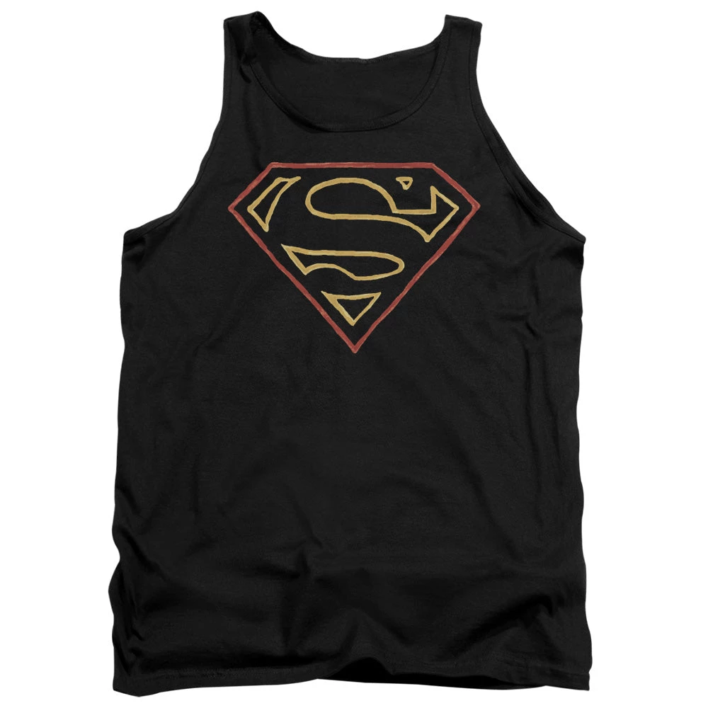 Trevco Men's Dc Comics Superman Colored Shield Tank Top 1 Trevco Men's Dc Comics Superman Colored Shield Tank Top
