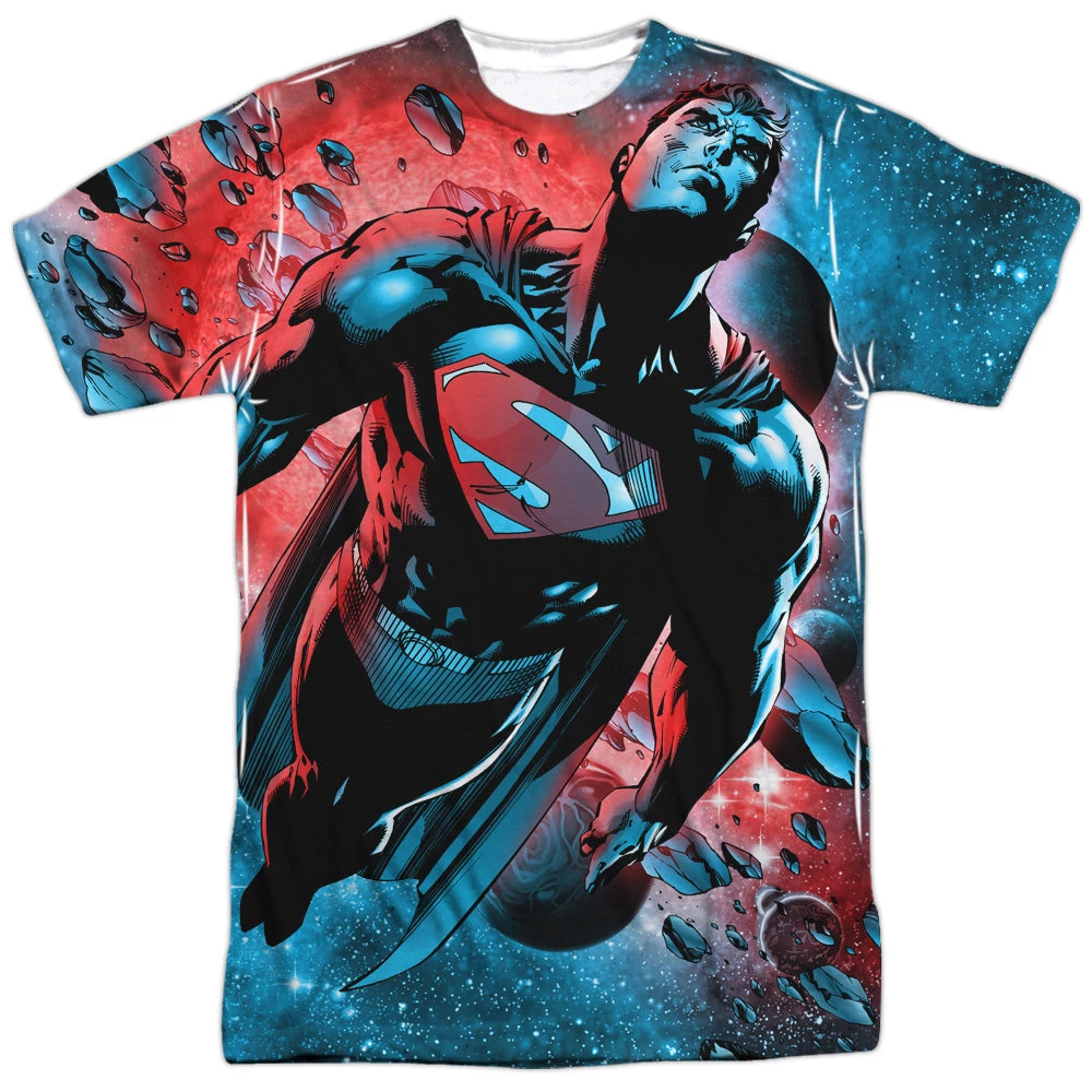 Trevco Men's Dc Comics Superman Red Sun Sublimated Tee New 1 Trevco Men's Dc Comics Superman Red Sun Sublimated Tee New