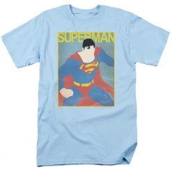Trevco Men's Dc Comics Superman Simple Sm Poster Tee New