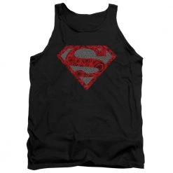 Trevco Men's Dc Comics Superman Elephant Rose Shield Tank Top