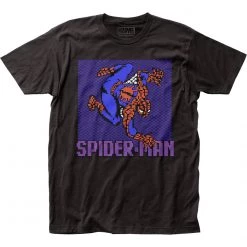 Impact Men's Marvel Comics Spider-Man 8-Bit Crawler Tee New