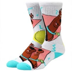 Bioworld New Scooby Doo Retro Toss Crew Socks
