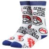 Bioworld Super Mario Icon Toss Crew Socks