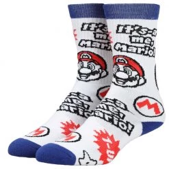 Bioworld Super Mario Icon Toss Crew Socks