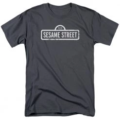 Trevco Men's Sesame Street One Color Logo Tee