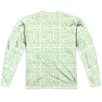 Trevco New Men's Sesame Street Puzzle Pattern Sublimated Long Sleeve Tee