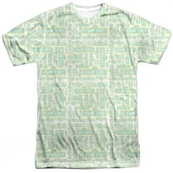 Trevco Men's Sesame Street Puzzle Pattern Sublimated Tee New