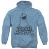 Trevco Men's Sesame Street Vintage Cookie Monster Pullover Hoodie