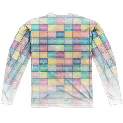 Trevco Men's Sesame Street Color Block Sublimated Long Sleeve Tee