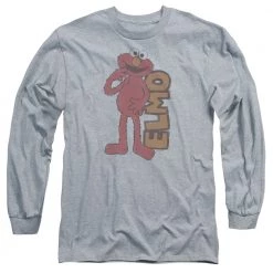 Trevco Men's Sesame Street Vintage Elmo Long Sleeve Tee