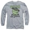 Trevco Men's Sesame Street Canned Grouch Long Sleeve Tee