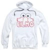 Trevco Men's Sesame Street Elmo Letters Pullover Hoodie New