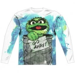 Trevco New Men's Sesame Street Can It Costume Sublimated Long Sleeve Tee