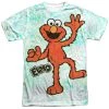 Trevco Men's Sesame Street Elmo Scribble Sublimated Tee