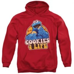 Trevco New Men's Sesame Street Cookies 4 Life Pullover Hoodie
