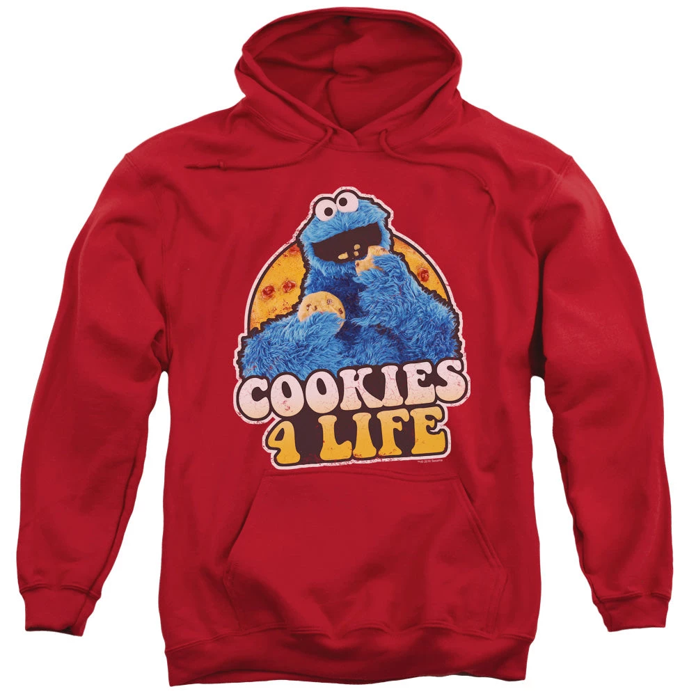 Trevco New Men's Sesame Street Cookies 4 Life Pullover Hoodie 1 Trevco New Men's Sesame Street Cookies 4 Life Pullover Hoodie