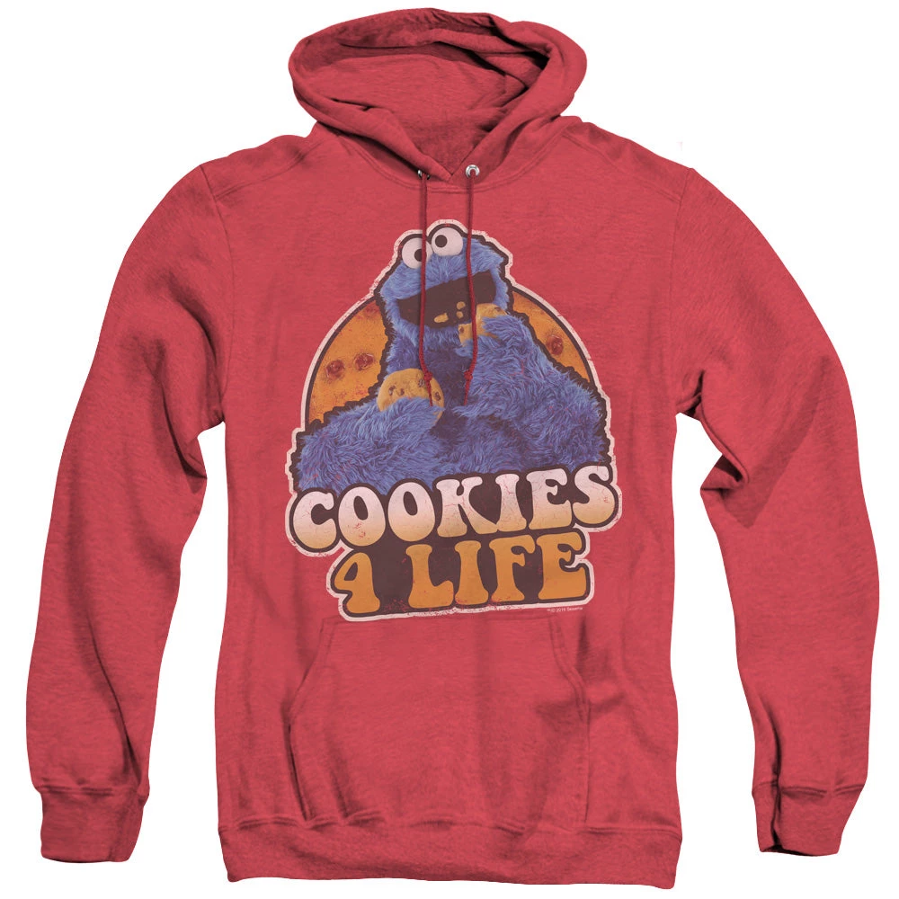 Trevco New Men's Sesame Street Cookies 4 Life Heather Pullover Hoodie 1 Trevco New Men's Sesame Street Cookies 4 Life Heather Pullover Hoodie