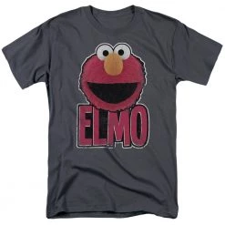 Trevco Men's Sesame Street Elmo Smile Tee New