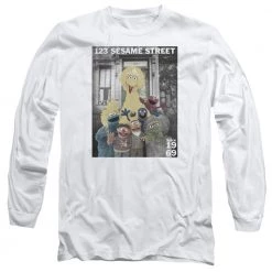 Trevco Men's Sesame Street Best Address Long Sleeve Tee