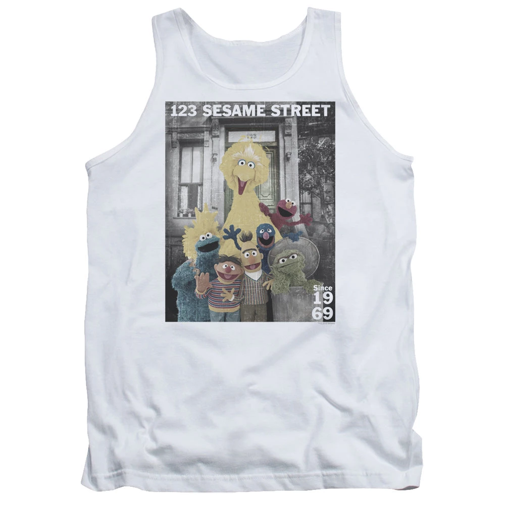 Trevco New Men's Sesame Street Best Address Tank Top 1 Trevco New Men's Sesame Street Best Address Tank Top