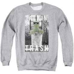 Trevco Men's Sesame Street Talkin Trash Sweatshirt